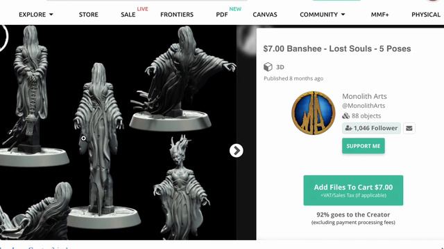 BANSHEE -- 3D Printing the D&D Monster Manual -- Tabletop Miniatures смотреть онлайн