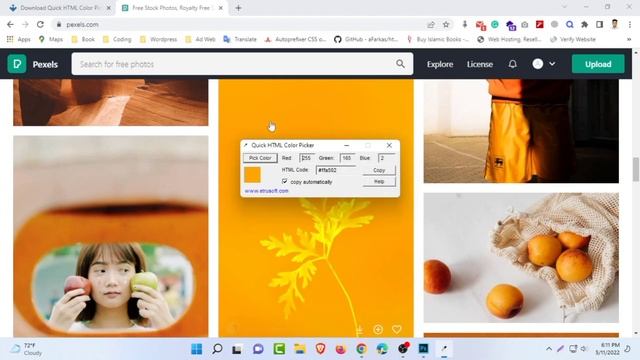 Quick HTML color picker and eyedropper | Pick a color from the image смотреть онлайн