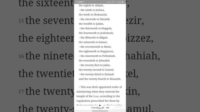 Day 145: 1 Chronicles 23-25 смотреть онлайн