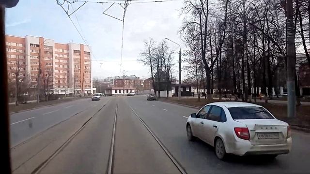 Трамвайный маршрут #27. Нижний Новгород. Вид из кабины. Часть 5. смотреть онлайн