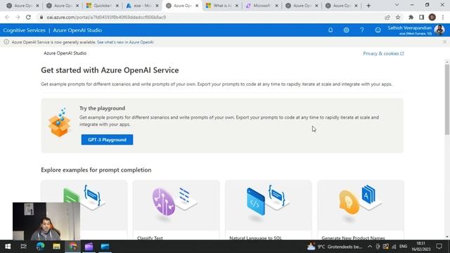 Exploring Chat GPT-3 via Microsoft Azure Open AI Studio смотреть онлайн