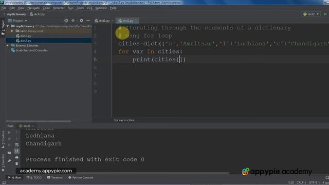 Iterating through the items of a Dictionary - Lesson 46 смотреть онлайн