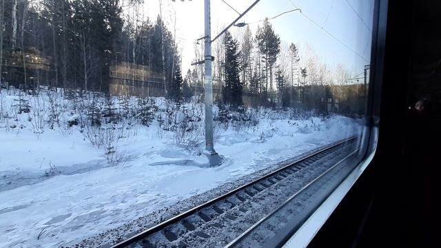 От о.п. Орлёнок до ст. Подкаменная в ЭД9М-0205 смотреть онлайн