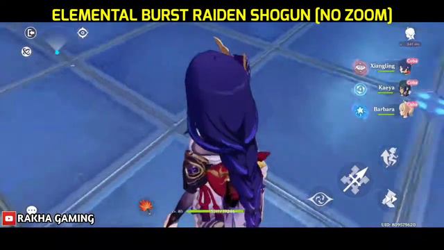 ELEMENTAL BURST RAIDEN SHOGUN BUT [NO ZOOM] ANIMATION - GENSHIN IMPACT смотреть онлайн