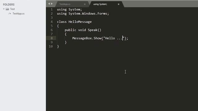 C# Framework .NET. #1 первый урок. Создание программы без IDE-среды.