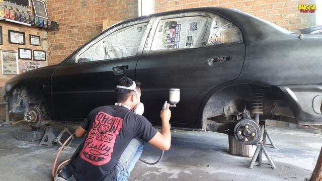 HAJAARRR‼️ PROJECT BAJU BARU MITSUBISHI LANCER CK4 BLACK GLOSSY ‼️ смотреть онлайн
