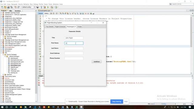 Flight Booking System (JavaFx) смотреть онлайн