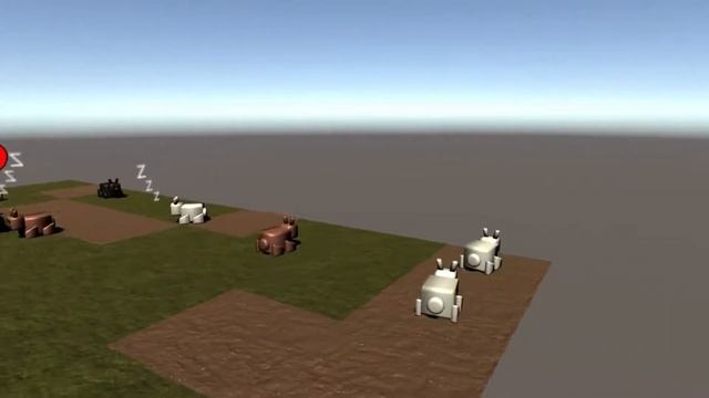 Unity AI: Rabbit Population Simulation (Subtitles Available) смотреть онлайн