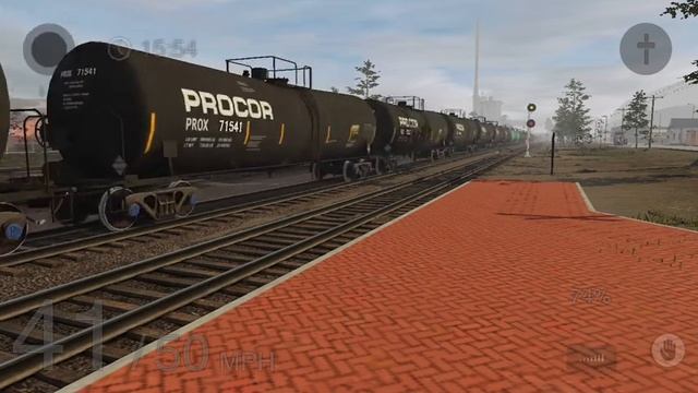 Trainz Simulator 3 railfanning BNSF oil tank train смотреть онлайн