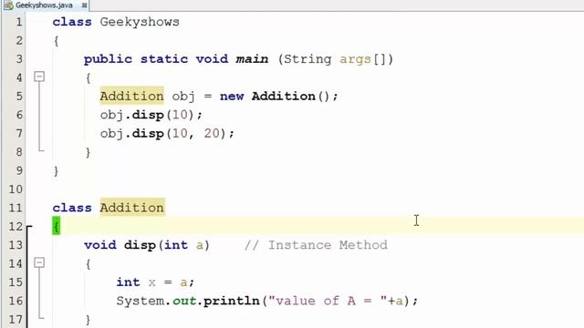 63. Method overloading in terms of number of parameter in Java Programming (Hindi) смотреть онлайн