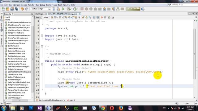 Set last modified time of a file or directory in Java Netbeans смотреть онлайн