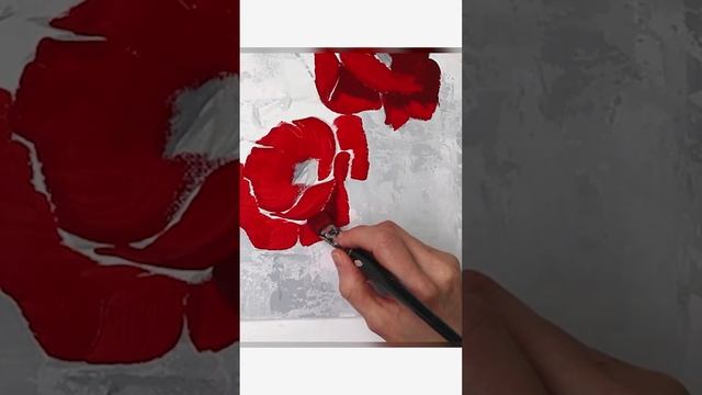 рисуем цветы акрилом смотреть онлайн