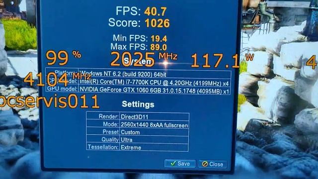 ASUS Nvidia GTX 1060 6GB Strix - Unigine Heaven DX 11 Tesselation Benchmark @ Ultra 4K смотреть онлайн