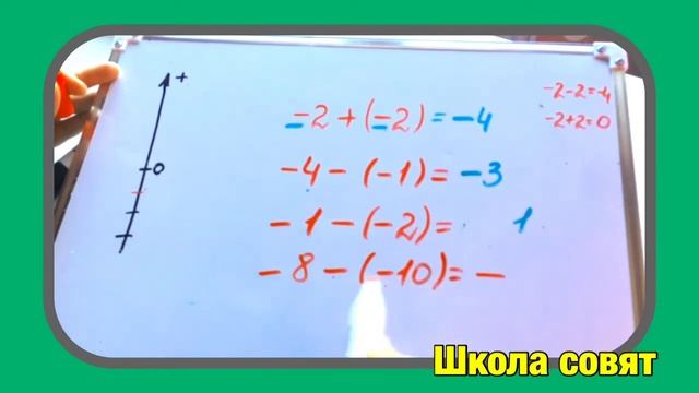 Отрицательные числа.Сложение и вычитание смотреть онлайн