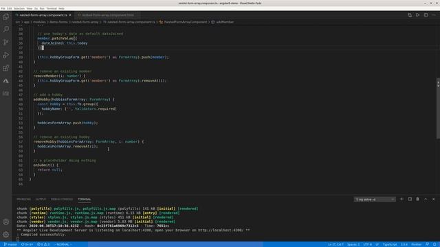 Angular 10 nested reactive form arrays смотреть онлайн