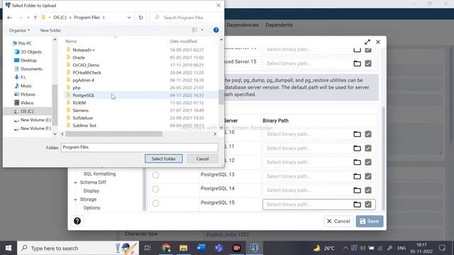 utility file not found. please correct the binary path in the preferences dialog. pgAdmin Solution смотреть онлайн