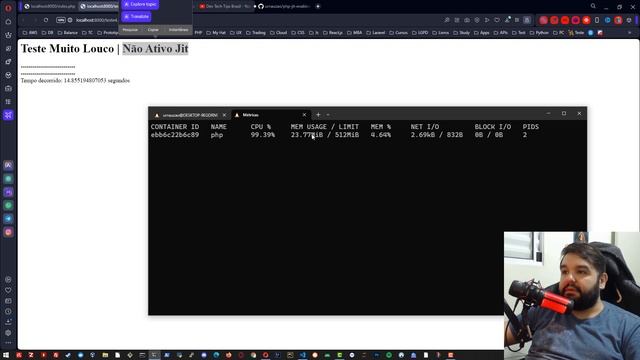 Benchmark PHP 8.2 JIT Ativo Vs JIT Inativo | 7 Testes de Performance comparando o Just In Time смотреть онлайн