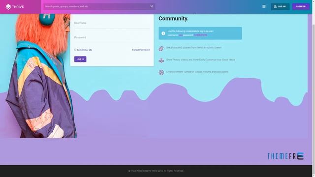 Thrive - Intranet/Extranet/Community WordPress Theme Wilson Orva смотреть онлайн