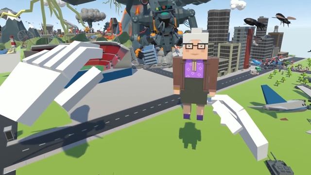 MEGA Robot vs GIANT Granny War! - Tiny Town VR Gameplay - HTC Vive VR Game смотреть онлайн