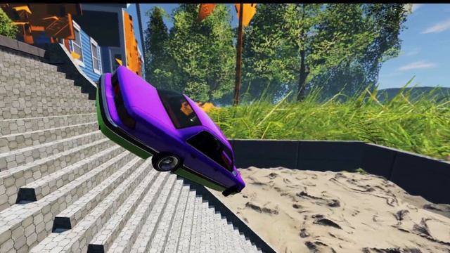 BeamNG Drive - Car Vs stair? | #01 смотреть онлайн