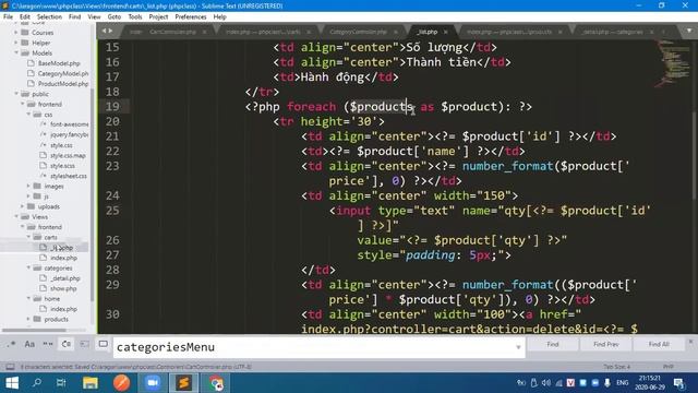 Xây dựng trang giỏ hàng với PHP MVC смотреть онлайн