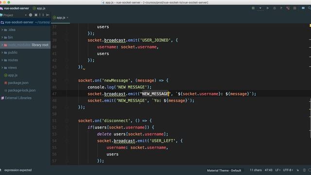 Vuejs 2 y Socket.IO: 10 Módulo chat con Vuex смотреть онлайн