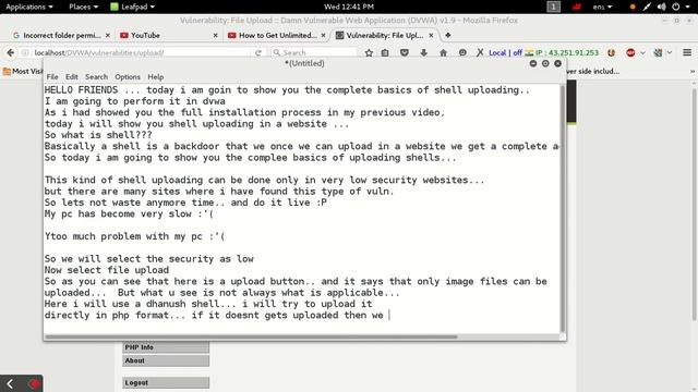 BACKDOORING A WEBSITE BY UPLOADING SHELL (basic guide) смотреть онлайн
