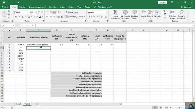 Act 9 Excel 2da Parte formulas y hoja 2 смотреть онлайн