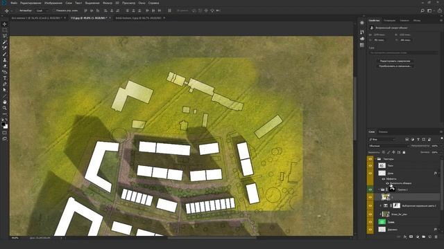 Генплан в Adobe Photoshop смотреть онлайн