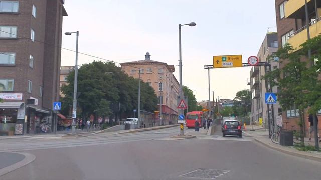 OSLO SIGHTSEEING TOUR 2 /JUNE 11th 2020 Ca. 9P.M. / SUMMER DRIVING IN OSLO NORWAY /OSLO TRAVEL GUID