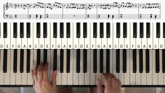 How To Play - TAKE MY BREATH - The Weeknd - Easy Piano Tutorial + Sheet смотреть онлайн
