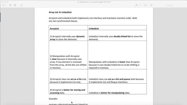 Array List Vs LinkedList смотреть онлайн