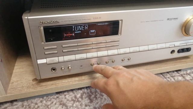 Ресивер Pioneer Vsa-55, включение.