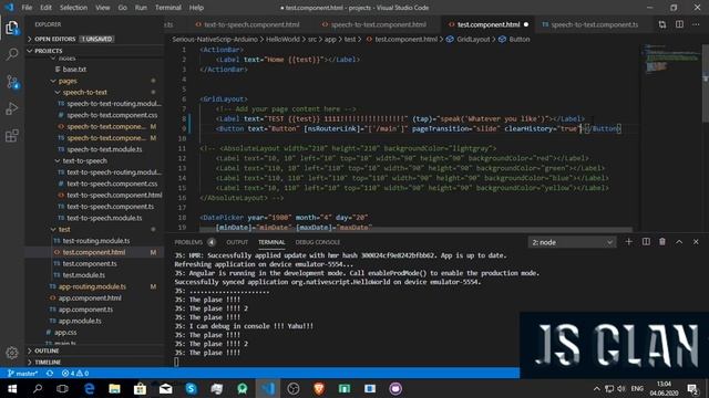 8: Переход по страницам с анимацией в NativeScript Angular приложении смотреть онлайн