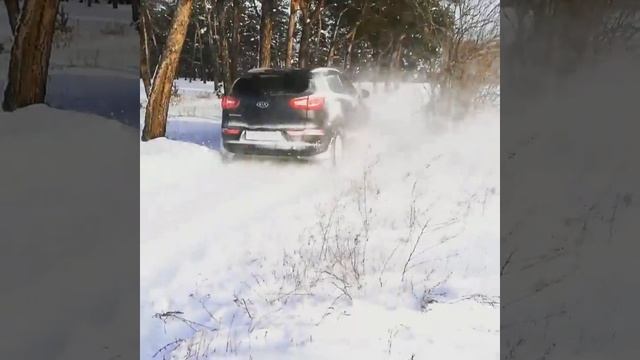Sportage 3 Киа Спортейдж 3 Паджеро Спорт полный привод 4х4 много снега лес зима Павлоград 2018 смотреть онлайн