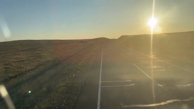 #Катаемся_159 Красивый Рассвет! Дорога на Краснокаменск просто Пи***ц!!! смотреть онлайн