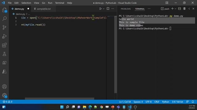 51. Read Files in Python смотреть онлайн