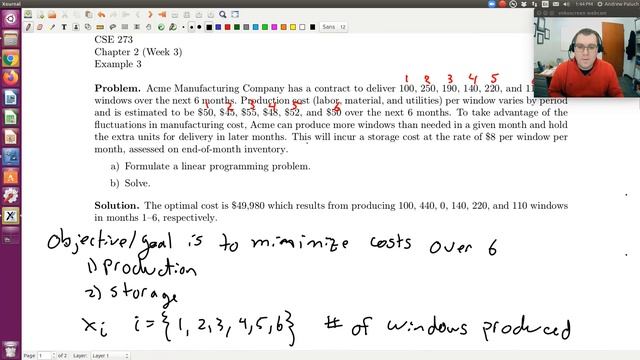 Linear Programming (Production-Scheduling) Example смотреть онлайн