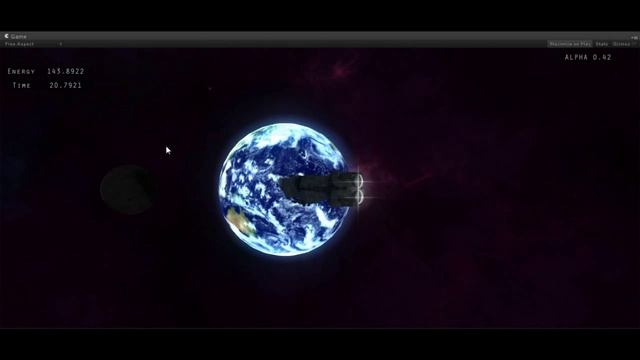 Unity 3D Space Game / Sim - Better thruster and (half) firing gun смотреть онлайн