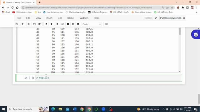 Python Pandas Cleaning Data | Cleaning Empty Cells | Python Pandas Tutorial in Hindi & Urdu смотреть онлайн