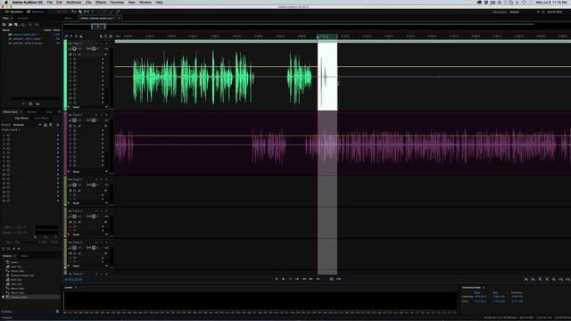 Removing/Cutting Audio in Adobe Audition смотреть онлайн