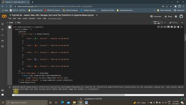 Tutorial 3e – latest, Max, Min, Sample, Sum and Top Transform in Apache Beam смотреть онлайн