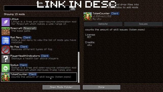 My Mods Folder 1.19 Minecraft + Settings смотреть онлайн