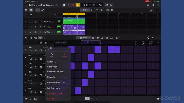 17. Editing in Step Sequencer