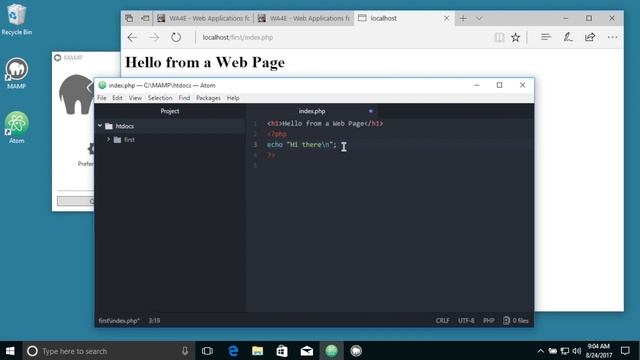 Installing MAMP on Windows-10 for PHP/MySql смотреть онлайн