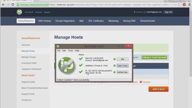 Как сделать сервер Minecraft по no-ip [HD] смотреть онлайн