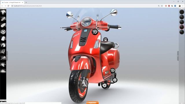 Scooter - A Verge3D-based Vehicle Customizer