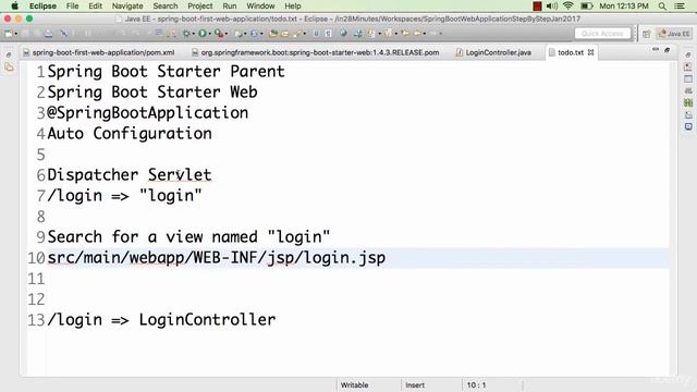 014 Step 04 Redirect to Login JSP ResponseBody and View Resolver смотреть онлайн