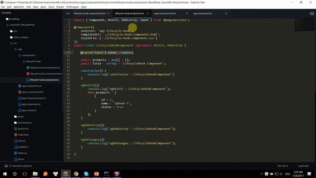27. Lifecycle Hook : ngOnChanges ngDoCheck смотреть онлайн