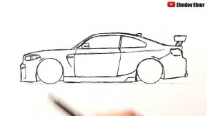 Как нарисовать Чёрную БМВ